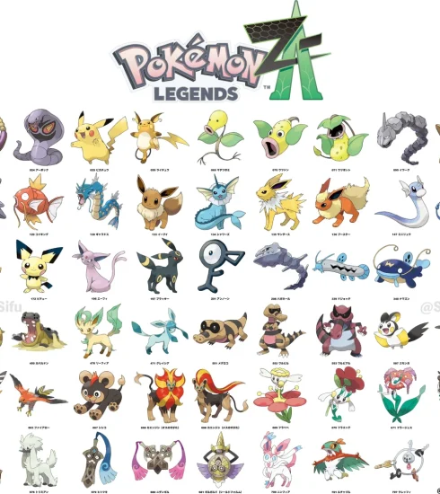 Pokemon A-Z España Lista todos los pokemons