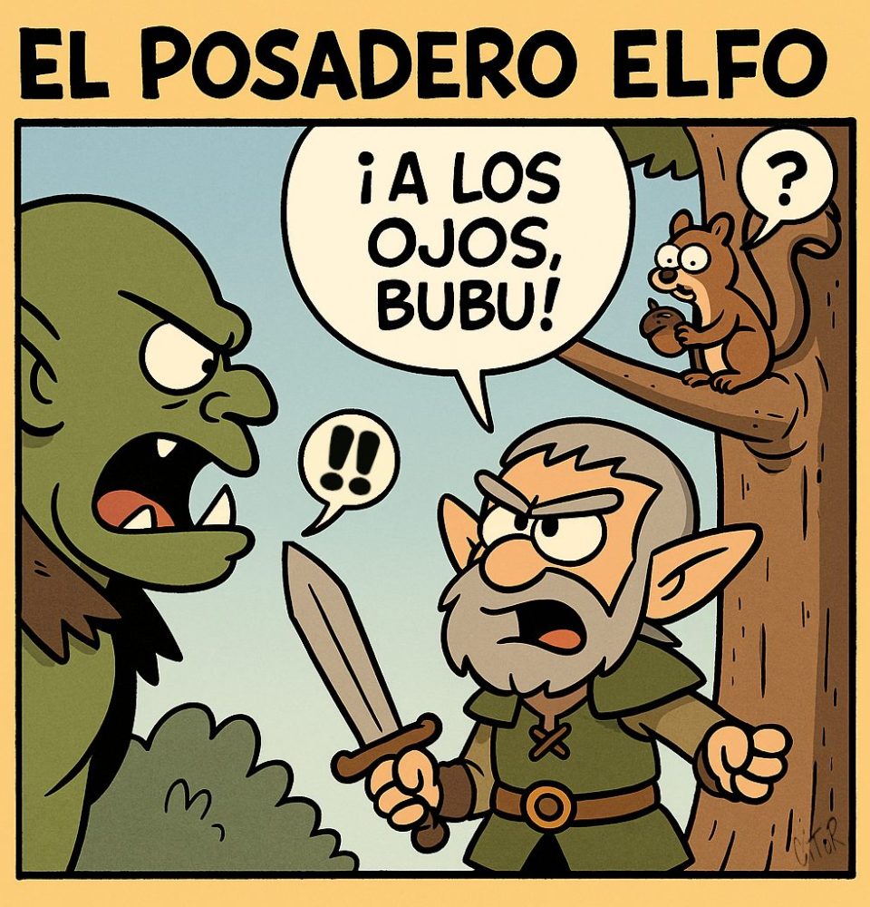 Comic Posadero Elfo RPG JuegoRPG webcomic español