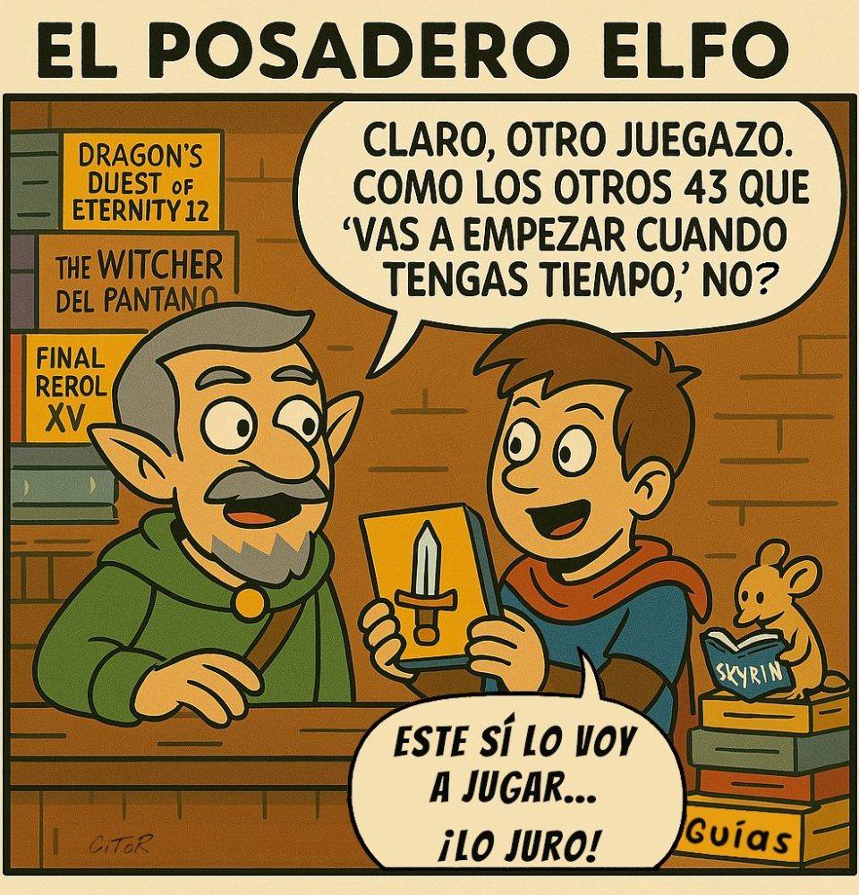Comic Posadero Elfo RPG JuegoRPG webcomic español