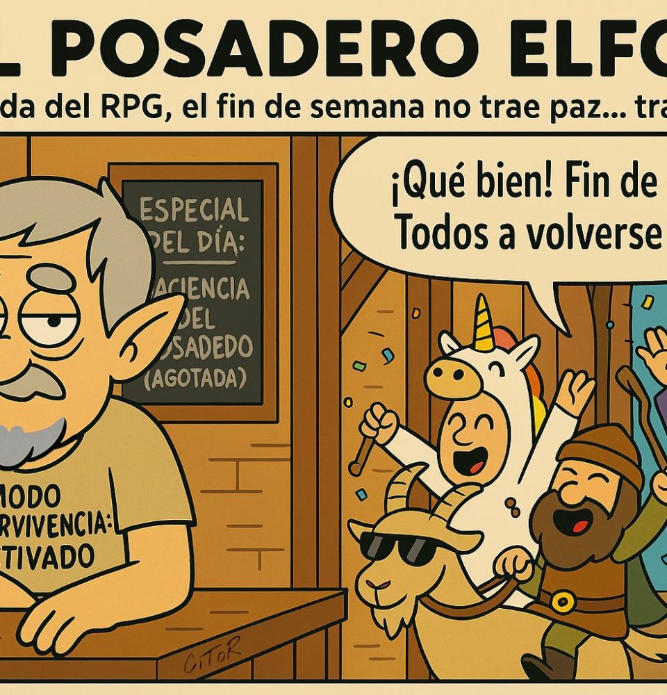 Comic Posadero Elfo RPG JuegoRPG webcomic español