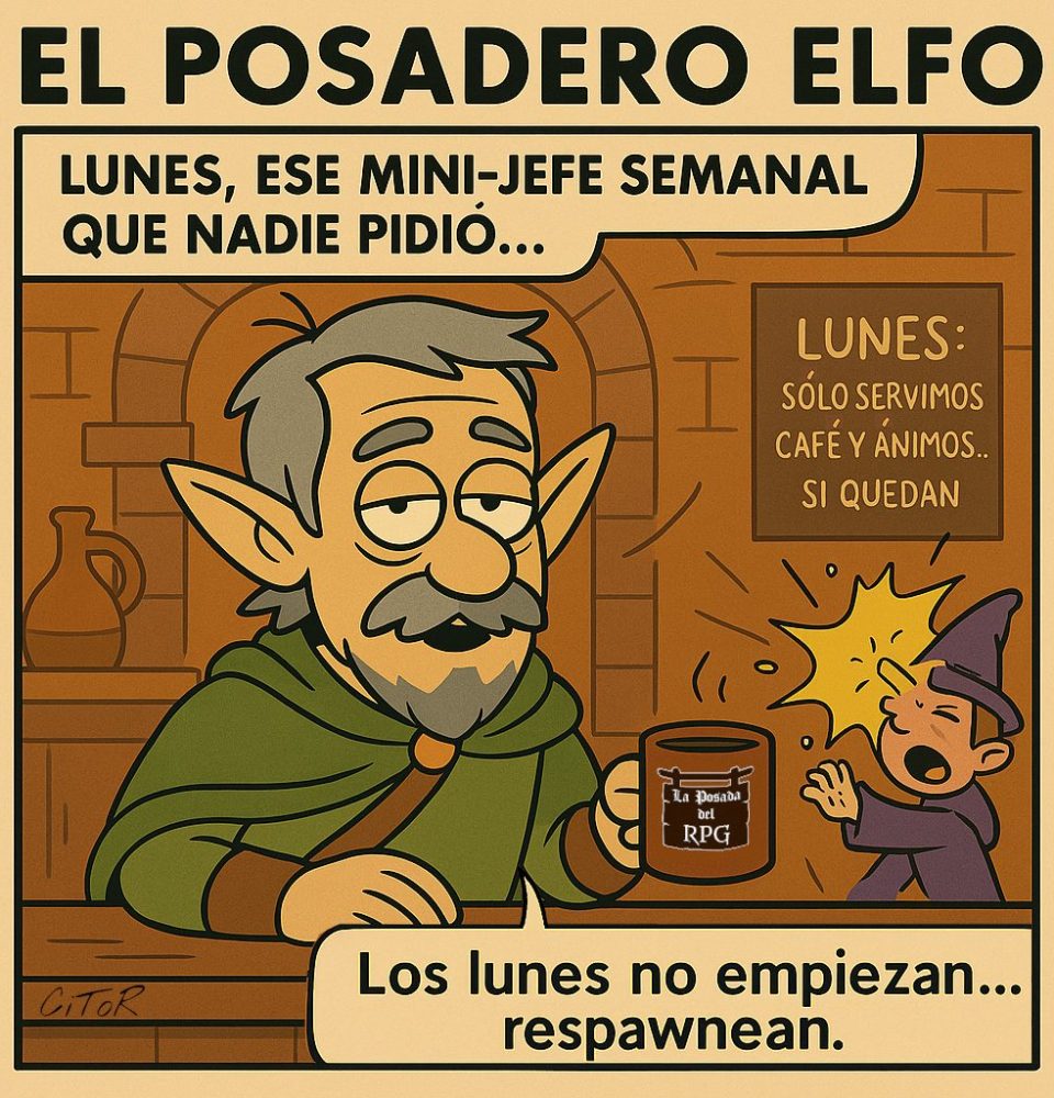 Comic Posadero Elfo RPG JuegoRPG webcomic español
