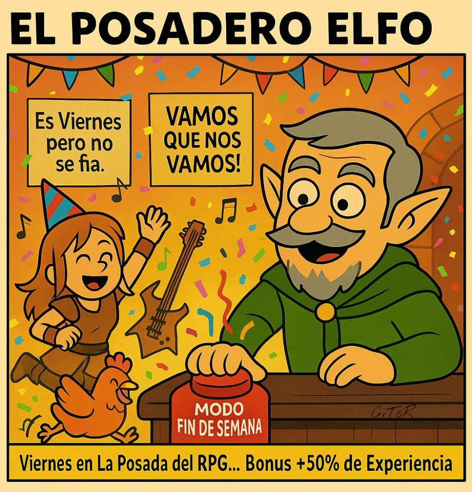 Comic Posadero Elfo RPG JuegoRPG webcomic español